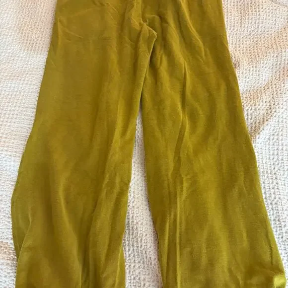 Daily Practice by Anthropologie Mustard Yellow Tie-Hem Joggers Pants bohochic sm - Picture 4 of 7